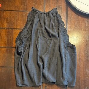 Kendall & Kylie Black Textured Sleeveless Top